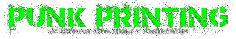 Punk Printing - Low Cost 1 Color Screen Printing